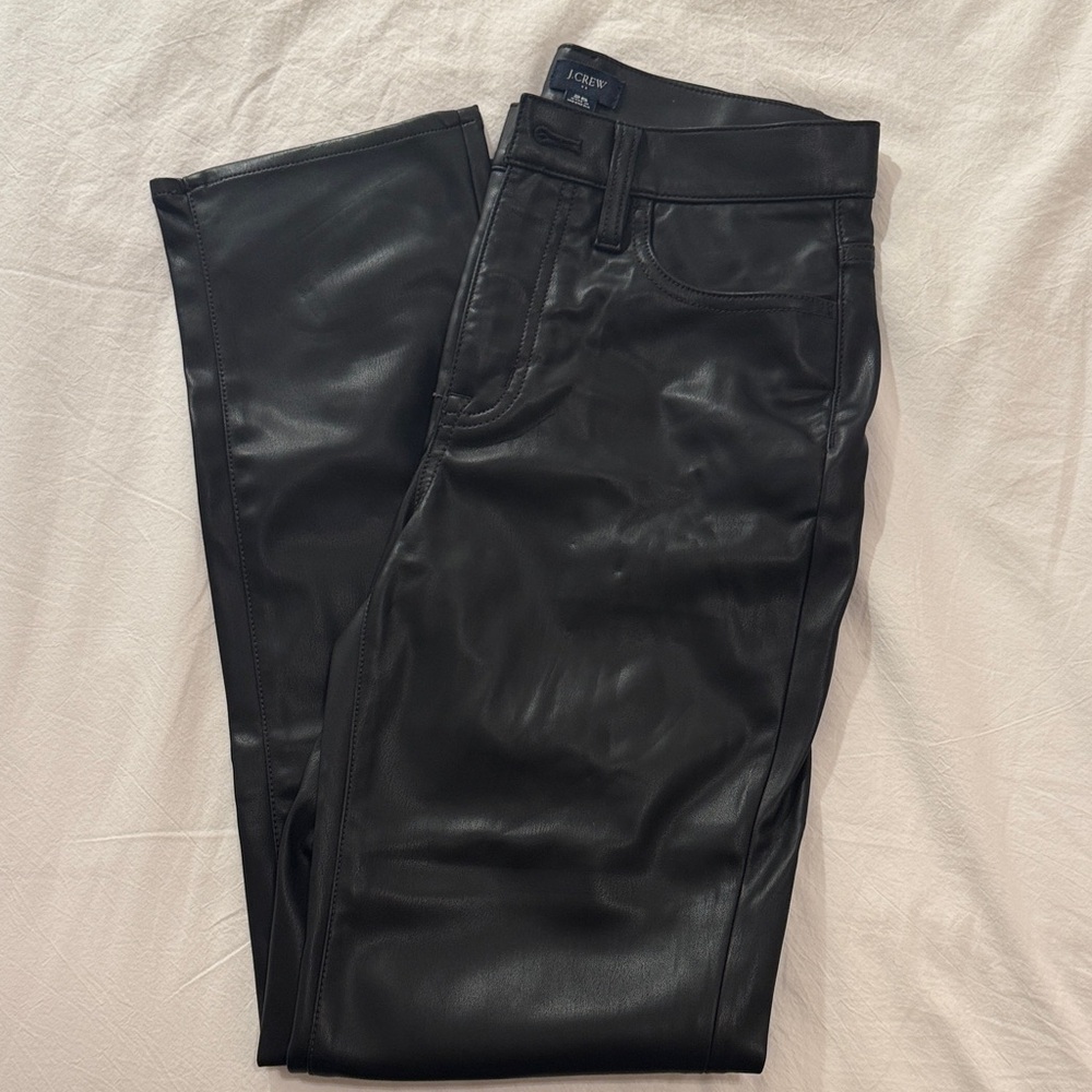J. Crew Faux Leather Pants